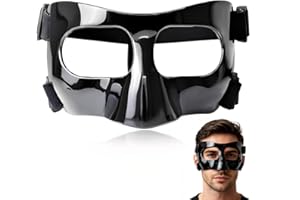 LAKPYN Masque de Protection Nez,Protege Nez,Réglable Masque de Protection,Matériau PP Respectueux De l'environnement,Adapté aux Adolescents,Sport Basket-Ball Accessoires de Football