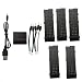Produktbild Fytoo Ersatzakku 5pcs 3.7V 500mah Lipo Batterie Akku &5 in 1 Ladegerät &5pcs Umwandlung Kabel für JJRC H47 H47WH Eachine E56 T47 HS160 Faltbar RC Quadcopter Drone