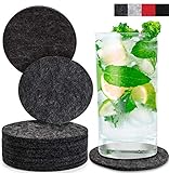 PFLEGELEICHT UND WASCHBAR: MIQIO Design Untersetzer bestehen aus pflegeleichtem Filz. Dieser ist besonders strapazierfähig und Flecken lassen sich gut abwaschen. Auch Maschinenwäsche ist bei den Untersetzern möglich - bis 30 Grad im Wollwaschgang.