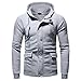 Produktbild MEIbax Herren Kapuzen Mantel Casual Langarm Outwear Reißverschluss-Tasche Winterjacke Hoodie Pullover Sweatshirts