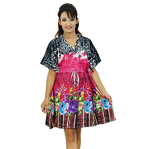 African Kaftan Boho Hippy Plus Size Beach Coverup Indian Women Caftan