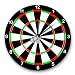 Produktbild XL Wanduhr aus Glas als Dartscheibe Modell "Bulls Eye" für den leidenschaftlichen Dartspieler Ø 34 cm