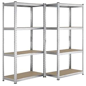 2er Set Lagerregal "Easy" Maße: 2x 160 x 80 x 40 cm: Amazon.de: Küche