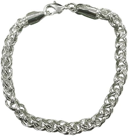JewelTime Fashion Jewellery Classic 925 Women Silver Rope Style Bracelet