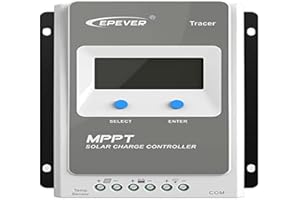 EPEVER® MPPT Tracer-AN G3 – Tracer1210AN G3 Régulateur de charge solaire, 10A, 12/24VDC auto work, PV 100V, Écran LCD, Mise à la terre négative commune