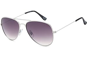 styleBREAKER Kinder Sonnenbrille Pilotenform mit verspiegelten oder getönten Gläsern | Edelstahl Rahmen UV400 Schutz | für Jungen und Mädchen 4 bis 10 Jahre