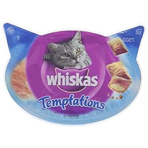 Whiskas Dentabites de 40 g para higiene oral de uso diario para gatos (Pack de 8)