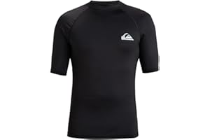 Quiksilver All Time SS Short Sleeve Rashguard Surf Shirt Maglietta Rash Guard Uomo (Pacco da 1)