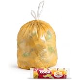 Cook B&uuml;zg&uuml;l&uuml; &Ccedil;&ouml;p Torbası, Orta Boy, 55 x 60 cm, 15 Yaprak, Kavun Kokulu, Turuncu