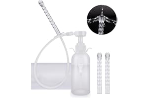 FLAREMORE Reusable Vaginal Cleansing System, 300ml Vaginal Cleanser Vaginal Douche for Women, Anal Douche Manual Pressure Enemas for Douche Vagina Cleaning Kit with 3 Nozzle Tips, Suitable for Men and Women