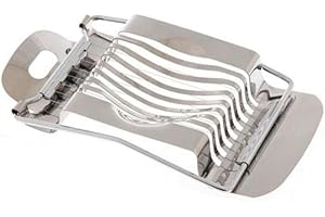 GUTEINTE Taglia Uova in Acciaio Inox, Affettatrice per Uova Professionale, Tensione Individuale e Stabile per Kiwi, Fragole, Cibi Morbidi