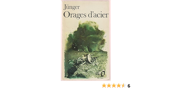 Amazon Fr Orages D Acier Journal De Guerre Junger Ernst Livres