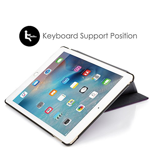 Forefront Cases® Apple iPad Pro 9.7 A1673 (Veröffentlicht März 2016) Origami Hülle Schutzhülle Tasche Smart Case Cover Stand – Rundum-Geräteschutz und intelligente Auto Schlaf / Wach Funktion inkl. Eingabestift und Displayschutz - 8