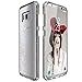 Produktbild VemMore für Samsung Galaxy S8 Silikon Transparent Hülle Weich TPU [ 2 in 1] Gel Handyhülle Durchsichtig mit Muster Glitzer Himmel Sterne Schutzhülle Backcover Crystal Kirstall Clear Schutz Case Cover Kratzfeste Ultra Dünn Slim Scratch-Resistant Glatt Handytasche Soft Silicone Protective Bumper Flexible Zurück Schale Etui - Gold