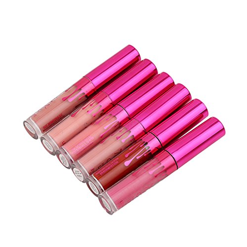 VWH 6 Farben Wasserdichte langlebige Matte Flüssigkeit Lipgloss Lippenstift Kosmetik - 2