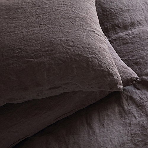 LinenMe Küchentuch, Leinen, 50 x 90 cm, Kopfkissenbezug, Leinen, vorgewaschen, anthrazit - 2