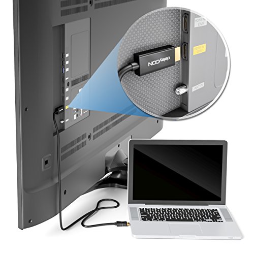 deleyCON 3m DisplayPort zu HDMI Kabel – High Speed / FullHD 1080p / 3D / HDCP / Audioübertragung – DP Stecker auf HDMI Stecker Adapterkabel – Schwarz - 4