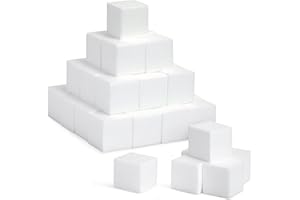 GENIE CRAFTS Craft Foam Blocks - 36-Piece Polystyrene Foam Blocks, 5.1 x 5.1 x 5.1 cm