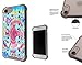 Produktbild 002726 - Alien Ugo Hippie Tie Dye Pattern Design iphone 7 8 4.7" Fashion Plastic und Gel Hülle Airbag Stoßfest Schlank Kantenschutz Cover - Schwarz
