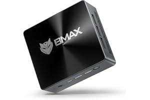 BMAX Mini PC Intel Core i5-12600H(12C/16T,bis zu 4.5GHz) 24GB LPDDR5 512GB NVMe SSD Wi11 Pro|Micro Desktop Computer Triple Displays| Type-C,HDMI 2.1,USB 3.2,BT5.0,Wi-Fi 5 B8Plus Mini Gaming-PC