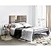 Produktbild Aingoo Gästebett Doppelbett Metallbett Metall Rahmen Bett Tagesbett Jugendbett Kinderbett Metall Bettgestell Bett Sofa mit Lattenrost für Kinderzimmer Gästezimmer Schlafzimmer Schulen Bett In Silber 135x190cm