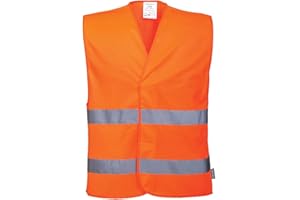 Portwest Leggero Gilet AD Alta visibilità C474-o Basic warnorange con Chiusura in Velcro