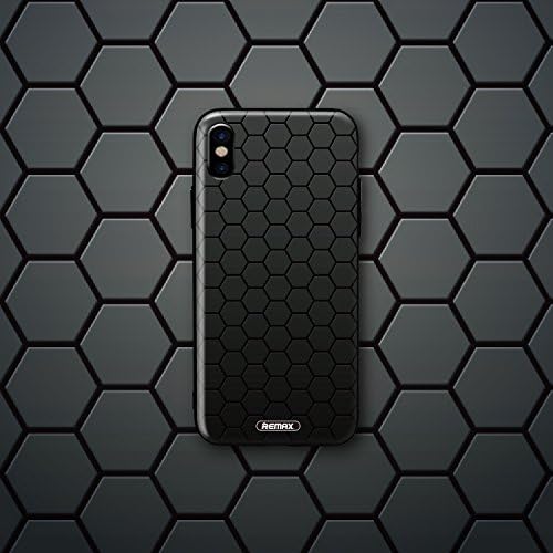 iPhone X Case, TISSBELY Personality Case for iPhone X [3D Embossed Painting Process] Elastic Soft TPU Cover Case Scratch Resistance Print Stylish Series (Honeycomb)