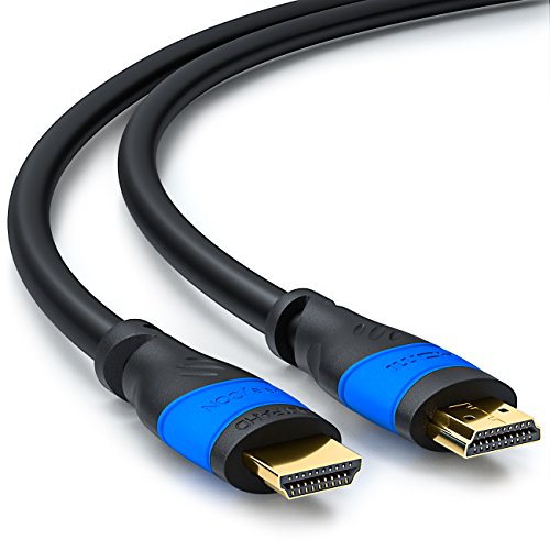 deleyCON 10m HDMI Kabel – kompatibel zu HDMI 2.0a/b/1.4a – UHD / 4K / HDR / 3D / 1080p / 2160p / ARC – High Speed mit Ethernet - 2