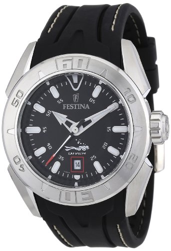 Festina Herren-Armbanduhr XL Sport Analog Quarz Kautschuk F16505/9 Festina Herren-Armbanduhr XL Sport Analog Quarz Kautschuk F16505/9