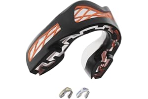 ‎SAFEJAWZ SafeJawz Nitro Erwachsene und Junior Mundschutz mit Etui für Boxen, Basketball, Lacrosse, Fußball, MMA, Kampfsport, Hockey und alle Kontaktsportarten (Schwarz)