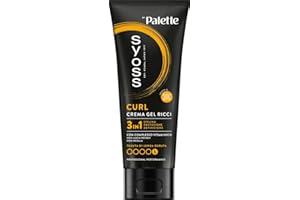 Syoss Curl Crema Gel Ricci 250 ml, 3 in 1, Crema con complesso vitaminico adatta per capelli ricci uomo