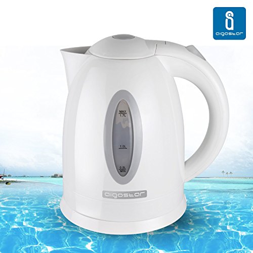 détail Aigostar Bouilloire Gris/blanc