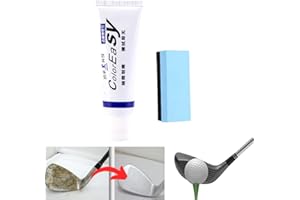 Aumude Kit de réparation de rayures pour club de golf, élimine efficacement les rayures du club de golf avec une éponge