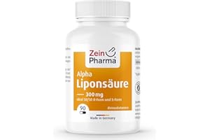 ‎ZEINPHARMA ZeinPharma Alpha-Liponsäure Kapseln 300 mg - 90 vegane Kapseln mit 50% R- und 50% S-Alpha-Liponsäure