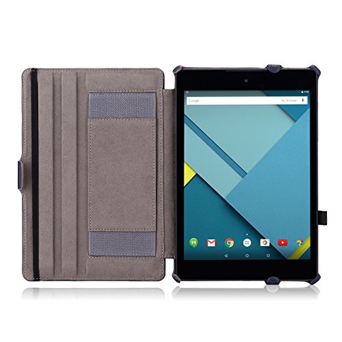 Google Nexus 9 Hülle Case – MoKo Slim Fit PU Leder Tasche Schutzhülle Lederhülle Folio Smart Cover mit Auto Wake/Sleep Funktion für HTC Google Nexus 9 8.9 Zoll Android 5.0 Tablet-PC,MARINEBLAU - 3