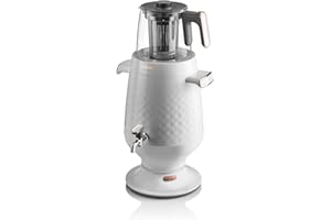 ‎ARZUM Arzum Elektrische Teemaschine, Edelstahl-Teefilter, automatische Abschaltung, energieeffizientes Design für moderne Küchen, Trockengehschutz, 2200 W, Schwarz