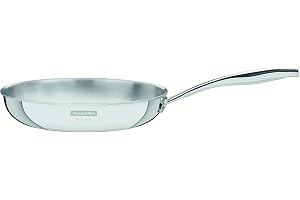 Tramontina Grano Tri-Ply Stainless Steel Frying Pan, 20 cm,1.2 L, Suitable for gas, electric, glass-ceramic and induction cooktops