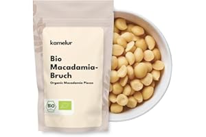 ‎KAMELUR Kamelur 1kg BIO Macadamiabruch in Rohkostqualität - Bio Macadamia Nüsse gebrochen roh und unbehandelt