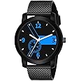 RPS FASHION WITH DEVICE OF R Analog Black PU Strap Boys Girls Watch Analog