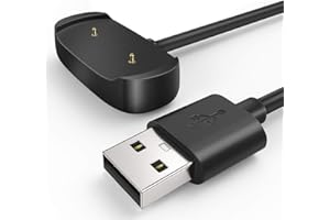 REY Cargador Soporte Carga para XIAOMI AMAZFIT BIP 3, BIP 3 Pro, BIP U, Pop Pro, GTS 2e, GTS 4 Mini, GTR 2, GTR 2e, GTS 2, T-Rex Pro, 1M