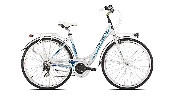 TORPADO city bike donna T436 Partner (Bianco/Blu-Azzurro) : Amazon.it:  Sport e tempo libero