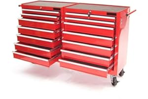 D&L Chariot à outils XXL avec 14 tiroirs