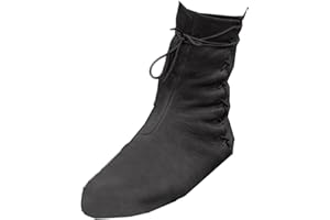 SIULAS PU Leder Stiefel - Renaissance Mittelalter Cosplay Stiefel Schnürstiefel Motorrad Stiefel Kampf Vintage Distressed Pu Leder Stiefel Mode Stiefel für Frauen und Männer Cosplay