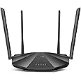 Tenda Technology Ac2100 Smart Wifi Router Ac19 Dual Band Gigabit Wireless Up To 2033 Mbps Internet Router For Home 4 Lan Ports+1 Usb Port 4X4 Mu Mimo Parental Control Compatible With Alexa, Black