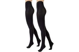 Cette PACK 1/2 PARES– Medias Térmicas, Pantis Tupidos, Panti Medias con Forro Polar, Medias Invernales | 300 DEN | NEGRO | S/M, M/L, L/XL, XXL
