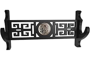 SHUXIAZHU SHULI porte-épée support mural Katana cintre d'affichage support de Style Tai Chi chinois pour épées Wakizashi et Standard,1tier