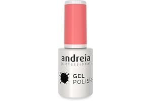 Andreia Pintauñas Semipermanentes – Esmalte Semipermanente Profesional para Uñas de Gel - Manicura con Brillo Intenso que Dura Hasta 4 Semanas - Color 206 Rosa - Sombras de Roja - 10,5 ml