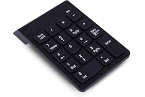 DENASH USB Numerische Tastatur Nummernblock Ziffernblock Nummerntastenfeld Zusatztastatur 18 Tasten Pro-Tastatur für pc, Computer, Notbook, Desktop mit Kabel
