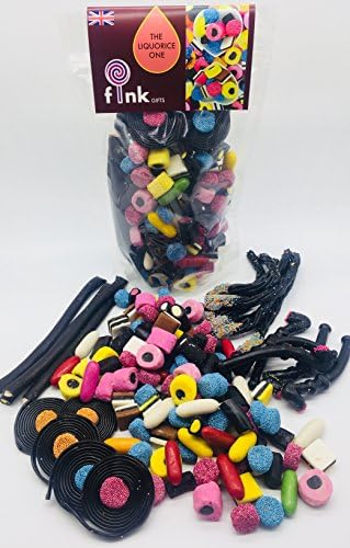 The Liquorice One | Liquorice Sweets Gift Bag | Candy Hamper Sweet Selection Box Bundle Bag | British Collection | fink gifts | CONTAINS: Mixed Liquorice Variety Pack