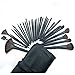VALUE MAKERS Professional 32 pcs Makeup Brushes Kit - Make Up Brush Set - 32pcs Cosmetics Tools - Brand Make-up Toiletry Kit - Foundation Eyebrow Eyeshadow Concealer Powder Blusher Blending Lip Makeup Brush With Black Pouch Bag (Black)